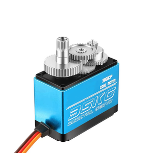 Moteur servo numérique HANHAI 35K 0,192 sec 360 degrés à engrenage en acier 25T FT6335M pour robots humanoïdes et modèles de voitures télécommandées RC - Product Image 1