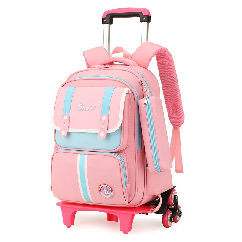 Mochilas femeninas tas sekolah anak perempuan, tas troli indah murah tas anak perempuan terbaru