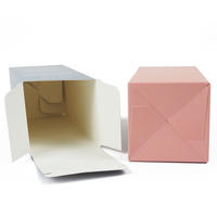 Bougie personnalisée carton pliable Boîte en papier avec verrouillage automatique Crash Boîtes à rebours bas