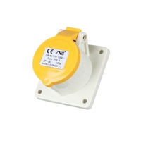 Prise de montage sur panneau industriel ZNG 3 broches 110V 16A ZNG-313-4 de prise femelle industrielle dissimulée