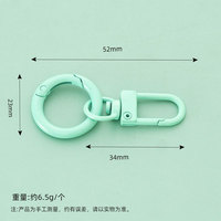 Porte-clés colorés tendance avec anneau en O, mignons porte-clés bonbons et donuts, mousquetons, crochets pour sacs et accessoires de fabrication de bijoux