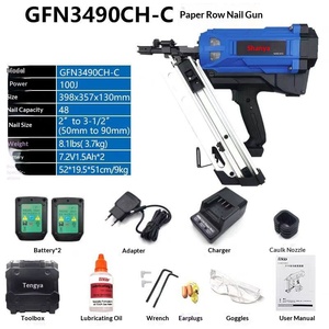 Meilleures ventes - Haute qualité - Professionnel - Toua GFN3490CH-C 34 °   Cloueuse sans fil 50-90 mm pour le travail du bois, la construction de maisons en bois - Product Image 2
