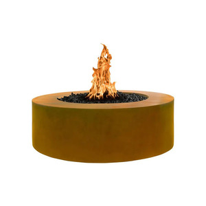 Pozo de fuego grande redondo de acero Corten GNEE-Mesa de fuego de propano/Gas natural sin humo para juegos de muebles de exterior - Product Image 2