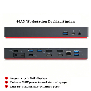 Base de Conexión USB-C Thunderbolt 4 3 para ThinkPad, para Pantalla Dual 4K Spectral, 40B0 40AN AS AF, Estación de Acoplamiento para Macbook M4 - Product Image 2