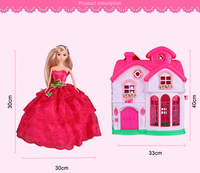 ITTL Shantou Jouets pour enfants, ensemble de poupées de beauté et de mariée, jeu de rôle, maison de poupée pour filles avec de nombreuses robes