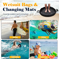 Tapis de rechange pour combinaison portable avec logo personnalisé 2 en 1 sacs à cordon pour le surf des neiges combinaison de ski bottes de surf matelas à langer