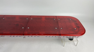 Barre lumineuse de signalisation Golddeer de 47 pouces, nouvelle conception, barre lumineuse <span class=keywords><strong>LED</strong></span> rouge, lumière stroboscopique d'avertissement, bonne résistance à l'eau pour les camions de pompiers, les ambulances - Product Image 4