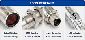 SICK VTE18-4N4212 โฟโตอิเล็กทริคเซนเซอร์ เซนเซอร์ตรวจจับแสงสำหรับอุตสาหกรรม - Product Image 4