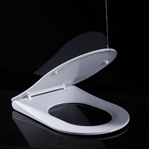 Abattant <span class=keywords><strong>WC</strong></span> Commercial Moderne UF à Fermeture Lente, Charnière en Acier Inoxydable, Démontage Rapide à un Bouton, Résistant aux Taches - Product Image 3