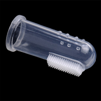 Cepillo de Dientes de Silicona Ecológico para Mascotas, Cepillo de Dientes Suave para Perros, Herramienta de Limpieza Dental para el Mal Aliento y el Control del Sarro, No Tóxico
