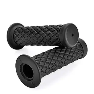 7/8 "Motorfiets Stuur Hand Grip Zwart Café Racer Rubber Universeel Voor Motorfiets Atv