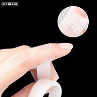 GLAMLASH 5pcs Transparent Médical PE Double Paupière Autocollant Non-Toxique Confortable Faux Cils Extensions Bande Non-Tissé