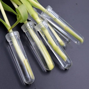 INUNION 9,5 cm Hoch transparente Blumen wasser fläschchen aus Kunststoff Blumen wasser rohr zum Auffrischen von dekorativen Pflanzen und Blumen - Product Image 1