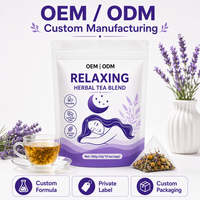 OEM | Thé de sommeil ODM sous marque privée, 7 herbes : graines de jujube, lys, Poria, mûre, longane, igname chinoise, pour le bien-être, emballage personnalisé