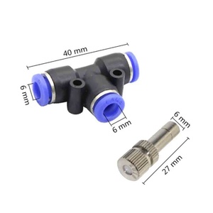 6mm Quick Tee Connector Atomization Misting Fog Nozzle Garden Landscaping Irrigation <b>Sprayers</b> Watering Landscapingc <b>Sprayer</b> - Product Image 2