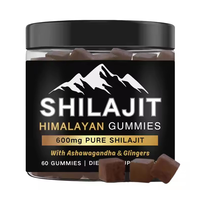 Vente en gros de suppléments gommeux Shilajit à base de plantes sans sucre Support OEM ODM sans OGM
