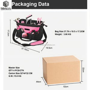 Juego de Herramientas Eléctricas Inalámbricas de 20 V, 236 Piezas, Kit de Herramientas para el Hogar para Mujer, Bolsa Rosa, Kit de Destornillador Eléctrico para Bricolaje - Product Image 4