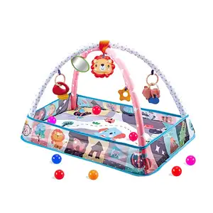 Spor spor salonu matı müzikal çıngırak oturan tarama bebek oyuncak battaniye yeni doğan oyuncaklar ile bebek yatağı set