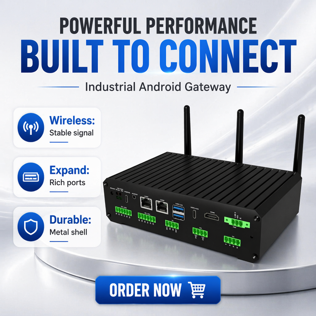 A8 AI Edge Computer with 6TOPS NPU and 48M ISP MIPI DSI & LVDS Display Interfaces Dual Isolated CAN FD OEM Custom Service