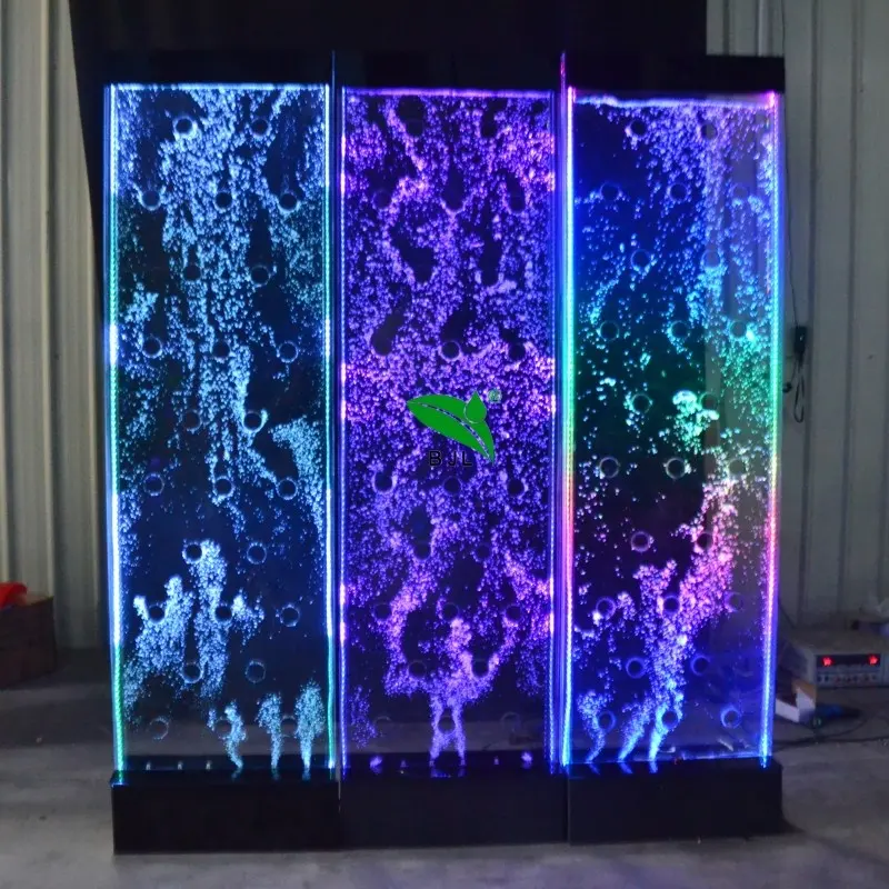Programmazione digitale di natale decorazione colorata della luce della parete della fontana della bolla di ballo dell'acqua del led
