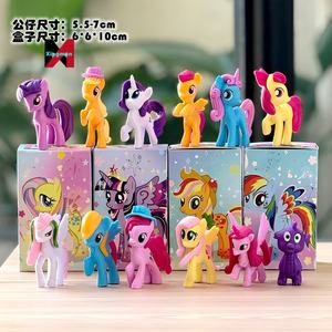 12 figurines <span class=keywords><strong>My</strong></span> <span class=keywords><strong>Little</strong></span> Ponyed en boîte aveugle, décoration de bureau, jouet tendance, cadeau - Product Image 6