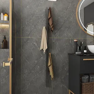 SUS 304 Modern Wall Mounted Bathroom Accessories Set Bath Hardware Bathroom Towel Holder Standing Single Towel Bar Sale