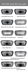 Nuova Griglia in Plastica di Alta Qualità Camaimde Nera/Grigia/Argento per <span class=keywords><strong>Audi</strong></span> <span class=keywords><strong>A4</strong></span> S4 RS4 Modello 2017-2019 - Parte per Retrofit/Aggiornamento - Product Image 2