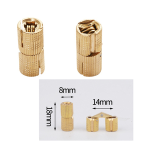Caja de regalo de madera para vino con bisagra de columna de latón, bisagra oculta y bisagra de columna redonda tipo cubo - Product Image 5