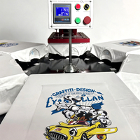 Nouvelle presse à chaud industrielle automatique 6-en-1 multifonctionnelle 60x40cm pour sublimation de vêtements et t-shirts