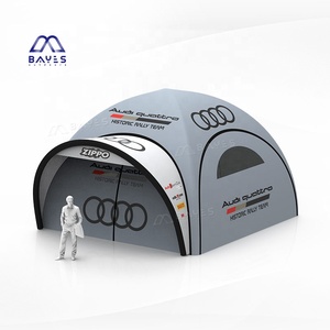 Tienda de Lujo Extragrande Para 4 Estaciones Tipo Túnel Para 10 Personas de 17.2 Metros Cuadrados, Carpa Inflable Sellada con Aire Tipo Gazebo - Product Image 1
