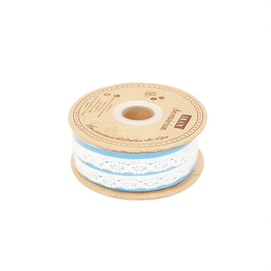 Strisce di pizzo ILAN 1,2 cm x 17 m bianche per decorazioni e artigianato - Product Image 1