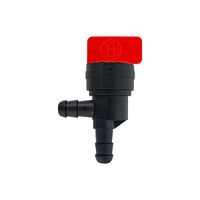90 ° 180 °   Pièces de rechange pour tondeuse à gazon : Vanne d'arrêt de carburant et kit de filtre à carburant en ligne 1/4 résistant à l'huile pour machines de jardinage extérieures
