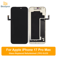 Repuesto de Pantalla OLED para iPhone 17 Pro Max, Reemplazo de Cristal, Reacondicionado, Panel y Circuito Integrado Originales, Grado A