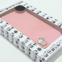 Boîte d'emballage personnalisée en carton transparent pour téléphone portable avec gaufrage et doublure en éponge - Boîte cadeau écologique