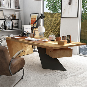 Scrivania singola persona capo nuova scrivania in legno massello creativo da <span class=keywords><strong>lavoro</strong></span> per uso ufficio - Product Image 2