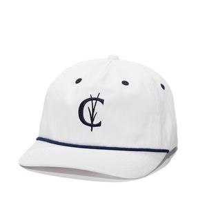 Gorra Personalizada con Logotipo en Cuerda, Visera Ligeramente Curvada, 5 Paneles, Visera Plana, Cierre a Presión, Gorra de Algodón con Bordado - Product Image 1
