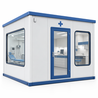 Clinique mobile 20ft 40ft, station médicale à déploiement rapide, structure en acier respirante et résistante aux intempéries, maison préfabriquée modulaire pour hôpital