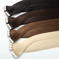 Extensiones de Cabello Humano al por Mayor con Cinta Adhesiva, Cutícula Alineada, Remy Indio Virgen, Trama de PU Sin Costuras, Grado 10A, Sin Caída, Sin Enredos, Para Salón