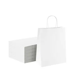 クラフト紙バッグカスタムブラウンホワイトクラフト紙バッグカラークラフト紙バッグ工場卸売