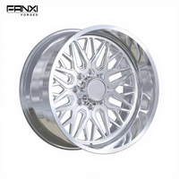 Jantes FANXI entièrement polies 22x12 24x12 24x14 26x12 26x14 26x16 8x170 8x180 8x6.6 pour Ford F150 F250 Chevy 2500 Denali GMC2500
