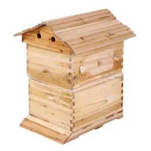 OEM Factory Price Automatic Beehive & 7 Auto Frames China Fir Wax Coated Self Automatic Bee Hive