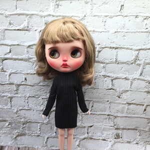 Modèle de jouet en peluche de dessin animé fait à la main de haute qualité, 30 cm, échelle 1/6, mini vêtements décontractés, longue robe t-shirt et <span class=keywords><strong>pantalon</strong></span> en <span class=keywords><strong>jean</strong></span> pour filles - Product Image 4