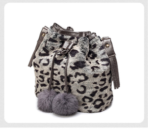 Bán Buôn Phụ Nữ Da Lông Túi Xách Phụ Nữ Vai Túi Ví Mờ Lông Xô Túi <span class=keywords><strong>Leopard</strong></span> Mô Hình Túi Sang Trọng - Product Image 3