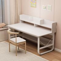 Bureau d'ordinateur pour chambre à coucher, bureau à domicile, bureau d'étude pour étudiant, bureau d'écriture simple, bibliothèque intégrée, bureau simple
