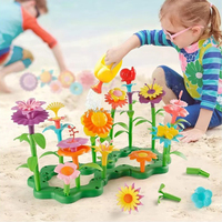 Blocs de construction pour enfants fleurs Mini briques de construction jouets filles enfants jouets bricolage cadeau Bouquet de fleurs sauvages jouets décoratifs pour la maison