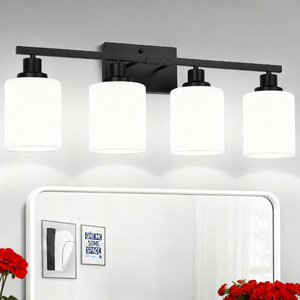 Minimalist Iron <b>Led</b> <b>Mirror</b> Lamp 4 Heads Surface Mounted Bathroom <b>Vanity</b> Lighting - Product Image 3