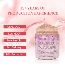 Exfoliante corporal hidratante de sal marina, producto de <span class=keywords><strong>Amazon</strong></span>, limpieza de rosas, OEM - Product Image 5