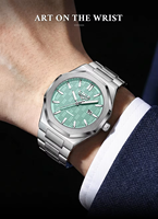 Montre-bracelet de luxe pour homme LIGE 89272, étanche, lumineuse, avec date, en acier inoxydable, montre à quartz pour homme, montre de sport