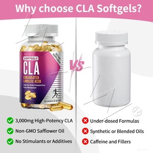 Cápsulas Blandas de Ácido Linoleico Conjugado (CLA) Personalizadas con Logotipo, Suplemento Dietético Premium para el Control de Peso en Adultos - Product Image 4