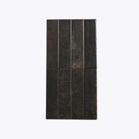 Carreaux de métro artisanaux style pierre calcaire 50x200mm, sablés, surface antidérapante, épaisseur 9mm, prix abordable, pour murs intérieurs